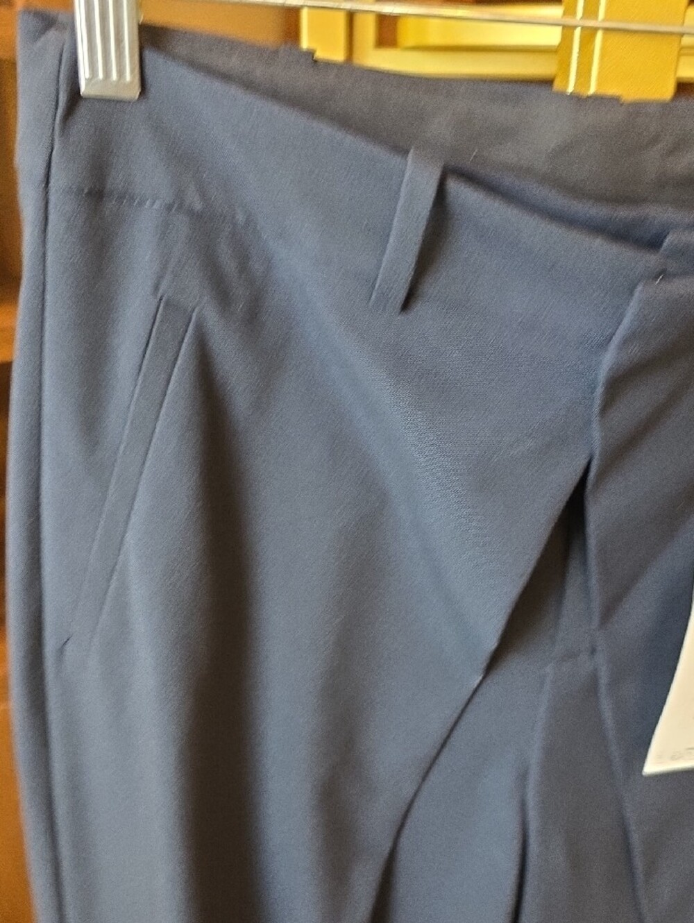 Womens ZARA Navy Dress Pants - Tailored Straight Fit - Picture 4 of 6